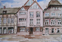 Westerbachstrasse Höxter 3, Architektur, Aquarell